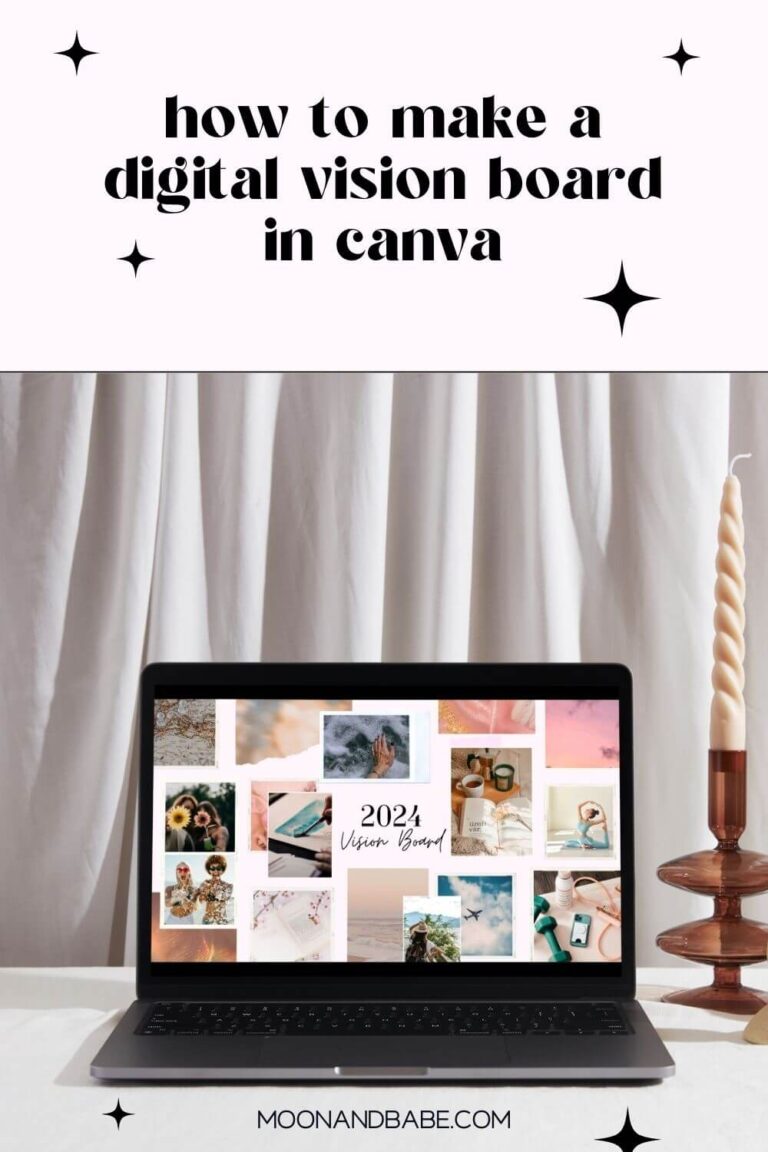 How to Create a Digital Vision Board in Canva